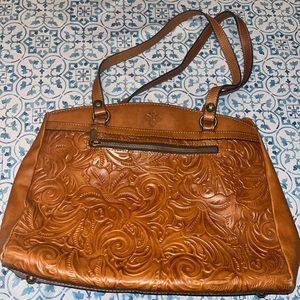 Patricia Nash Leather Mid Size Shoulder Bag